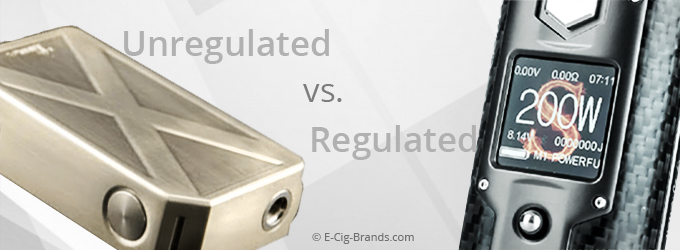 regulated vs unregulated box mods